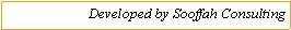 Text Box:           Developed by Sooffah Consulting